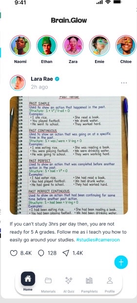 Brain Glow Home Feed